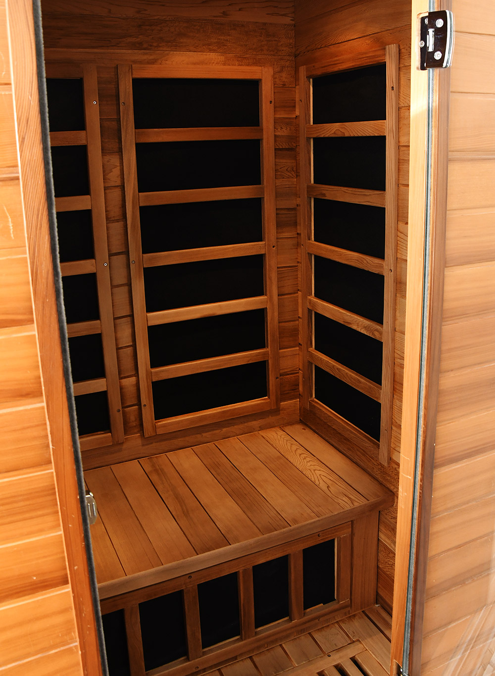 infrared sauna interior
